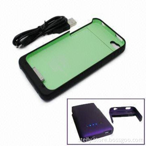 Quality Guarantee 1900mAh Backup Battery Case for iPhone 4/4S, Comes in Various Colors